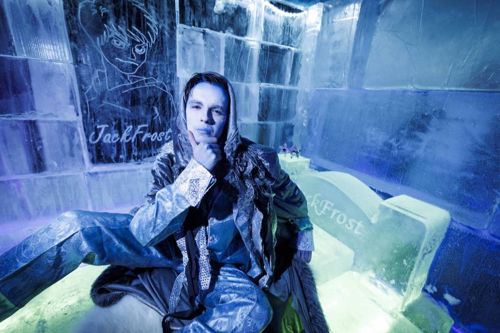 Jack Frost in the Ice Cave at Elf Town Dublin